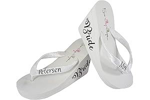 White Flip Flops for the Bride