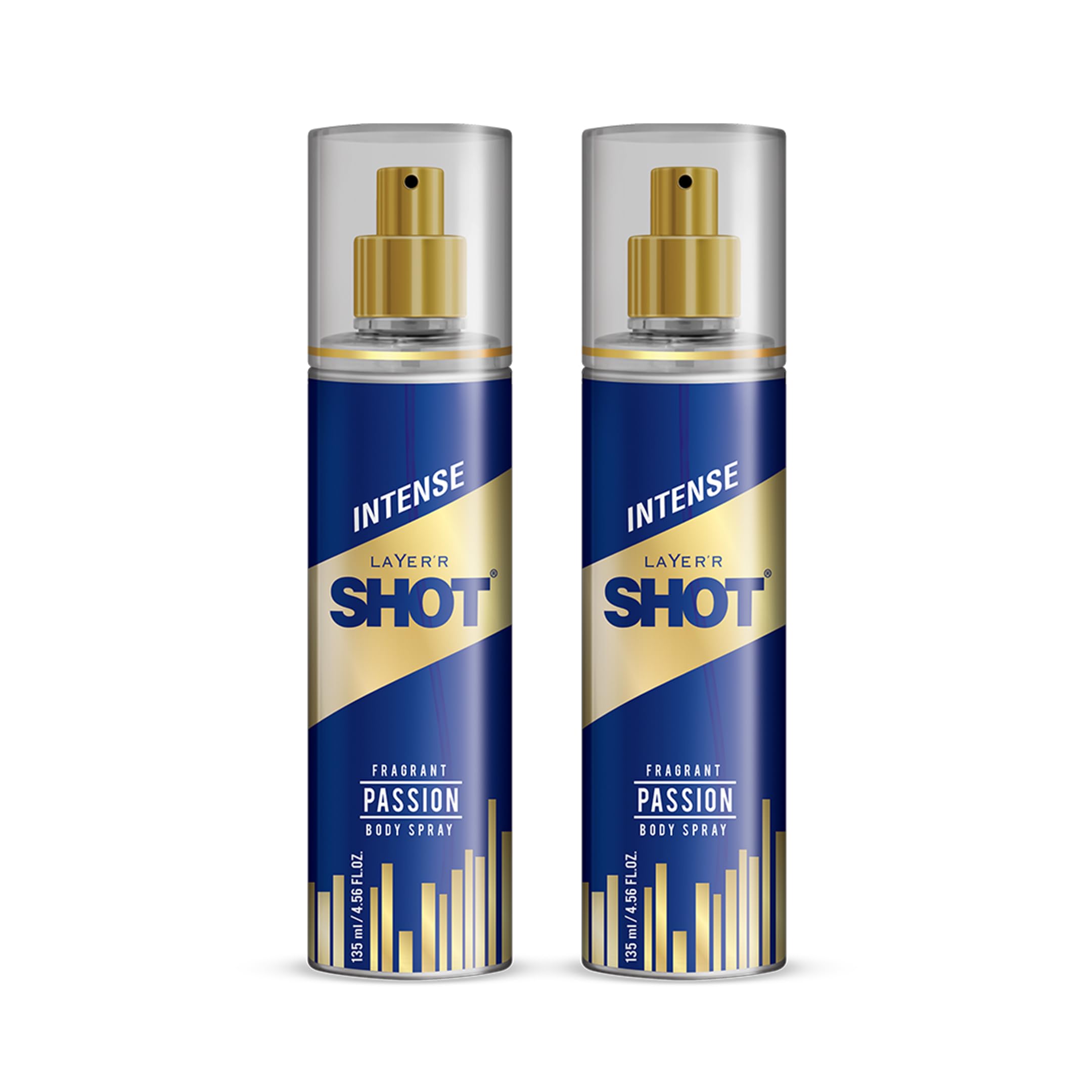 Layer'r Shot Best Passion Body Spray For Men 2 x135ml Each | Long-Lasting Premium Fragrance Woody & Oceanic Scent | Ideal For Body & Clothes | Perfect For Men-image-3
