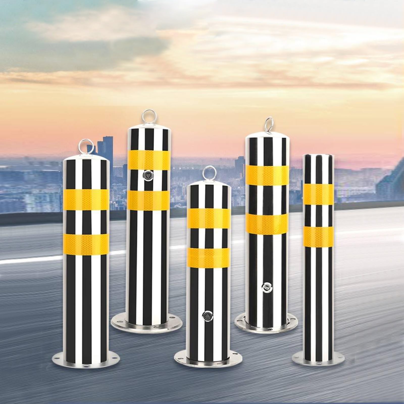 Bollardos, Postes guía de tráfico, barreras for zonas alto en parques(55cm/22in)