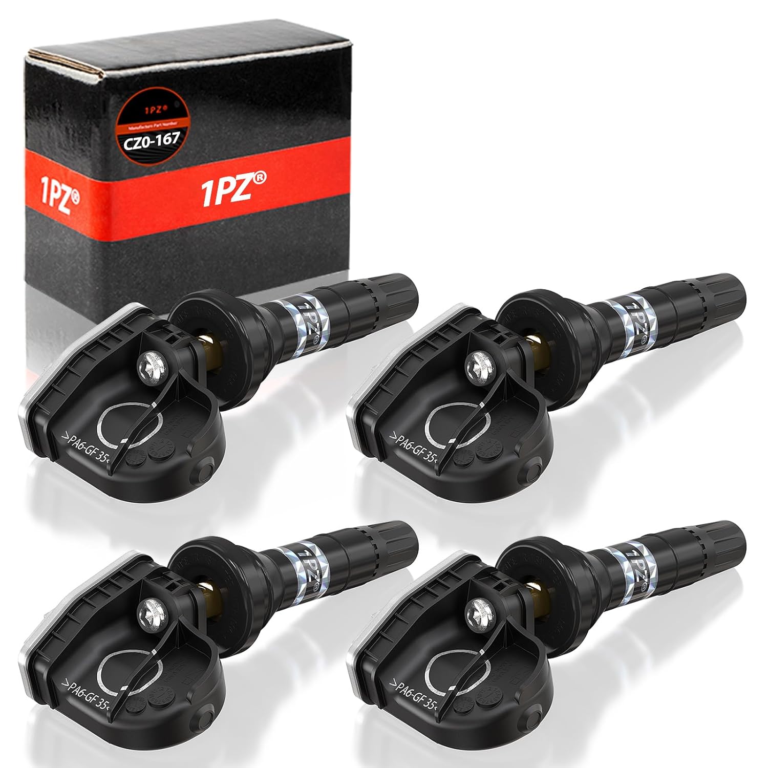 1PZ F2GZ-1A189-A TPMS Sensor Tire Pressure Sensor Replacement Set of 4 Compatible with Ford tpms F150 Edge Explorer Escape Lincoln MKT MKX 315MHz Replaces OE F2GZ1A189A F2GT1A180AB