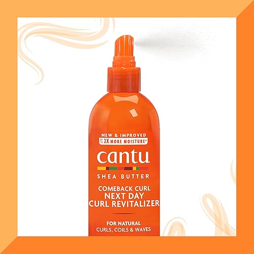 Miniatura 5 de Cantu Comeback Curl Next Day - Revitalizador de rizos para cabello natural con manteca de karité pura, 12 onzas líquidas (paquete de 3)