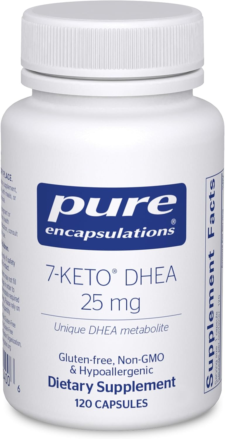 Pure Encapsulations 7-Keto DHEA 25 mg | Unique DHEA Metabolite Supplement to Support Thermogenesis* | 60 Capsules