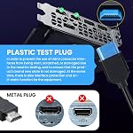Duttek 8K Courte HDMI câble 1Feet/30, HDMI 2.1 Câble, 48Gbps Extrêmement mince HDMI Hommes à HDMI Câble mâle avec 8K 60Hz Vidéo et 3D HDR pour TV/Xbox, moniteur, PC (Hommes à hommes)