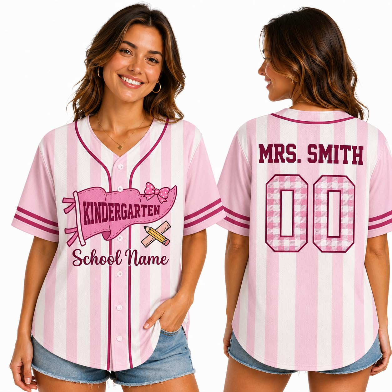 Teacher Jersey Personalized Teacher Shirts Back to School Outfits