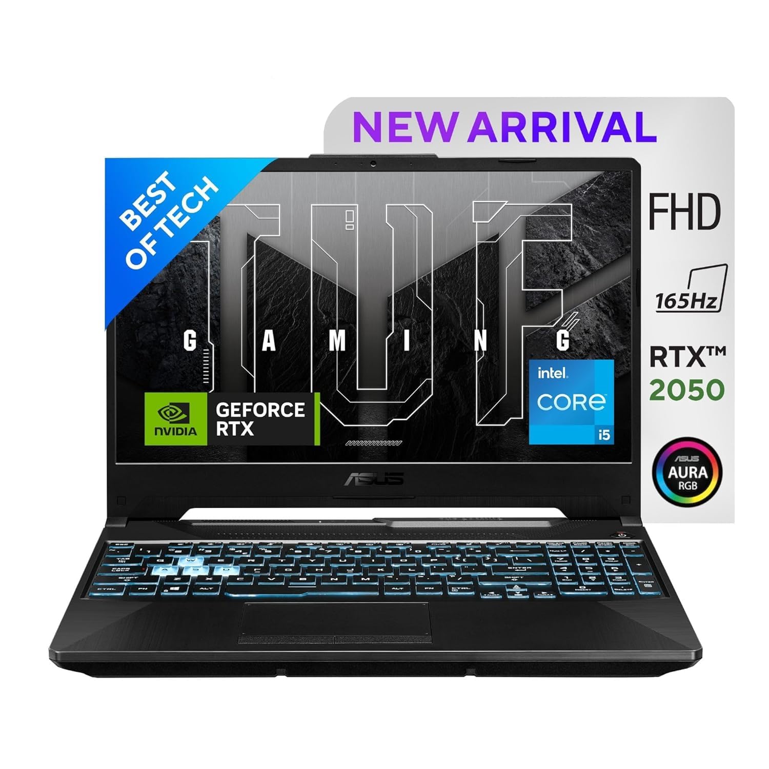 ASUS TUF Gaming F17, Intel Core i5-11400H 11th Gen, 17.3-inch (43.94 cm) FHD 165Hz, Gaming Laptop (16GB/512GB SSD/4GB NVIDIA GeForce RTX 2050/Win 11/ RGB Backlit KB/Black/2.60 kg), FX706HF-NY040W-image-16