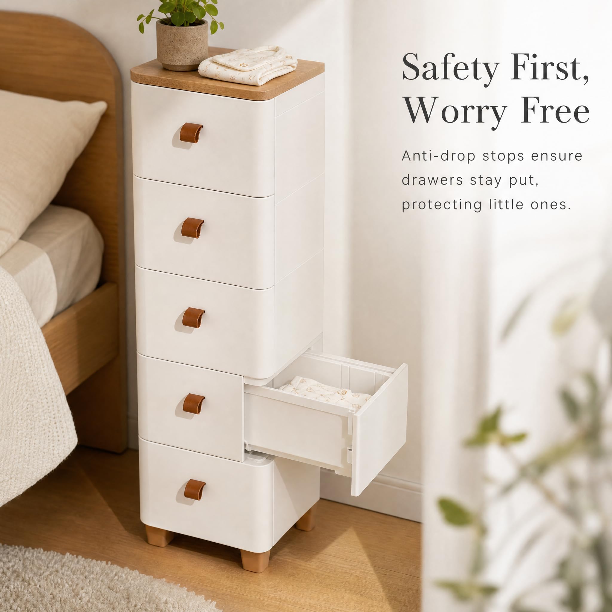tenitore con Cassetti Plastica, Costruzione solida, Contenitore multiuso, Arredo bagno, Per professionisti attivi, style to 1, 3 cassetti