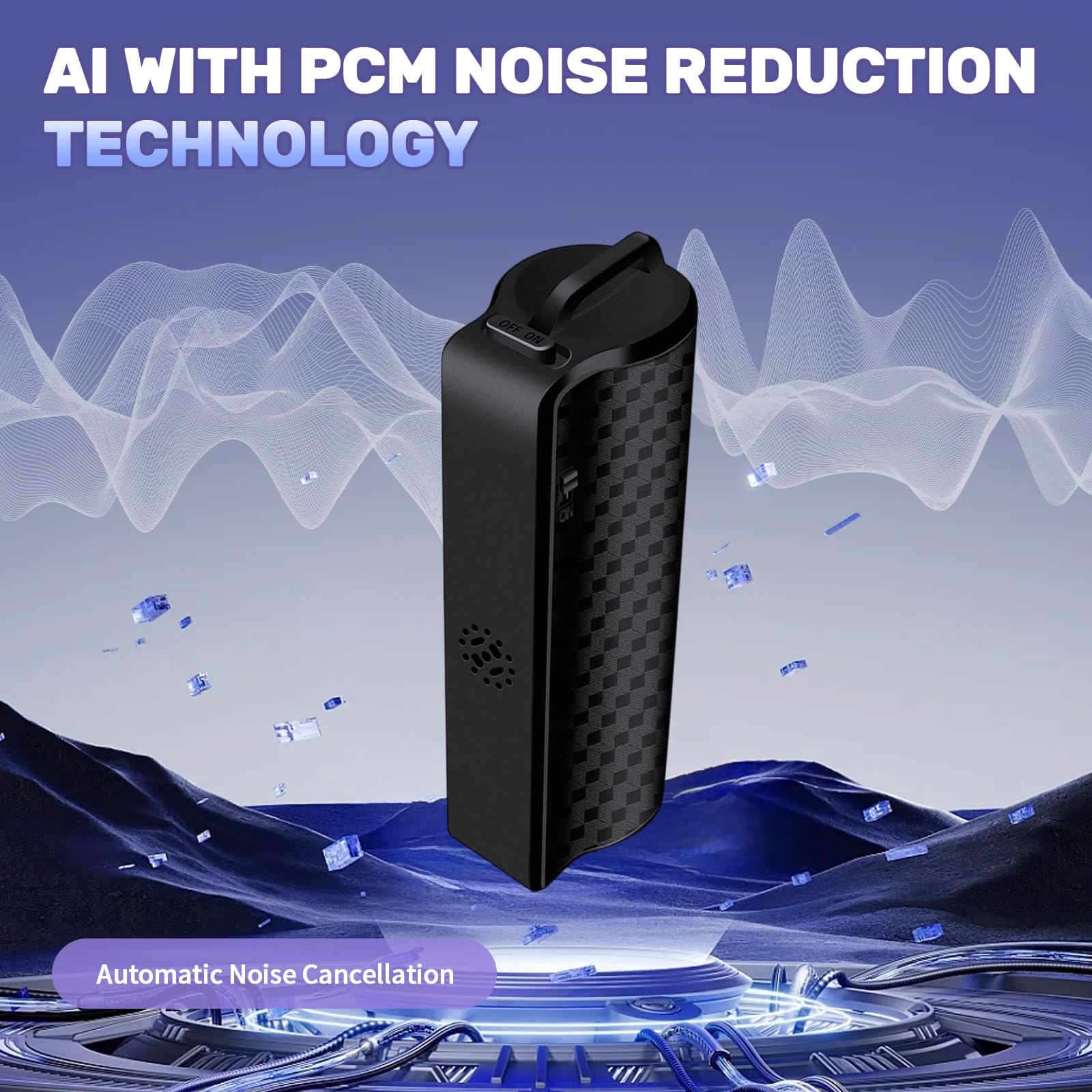 64GB Registratore Vocale Digitale, Mini Registratori Vocali Magnetico Portatile 480 ore Registratore Audio con Attivazione Vocale USB C Registratore MP3 per interviste, classi, riunioni