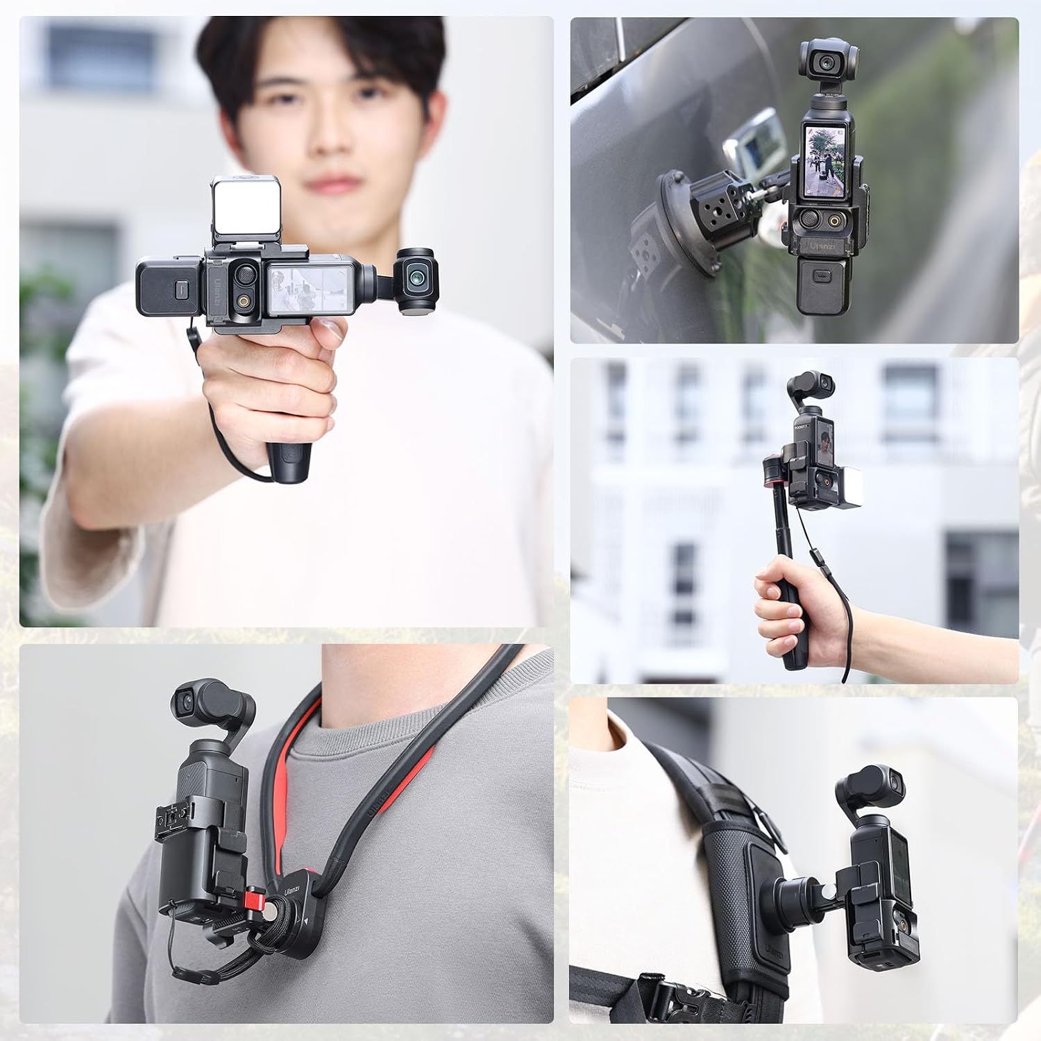 Pocket3用拡張アダプター カメラケージ コールドシュー付き GoPro用/Action用アクセサリーに対応 【せ】 1/