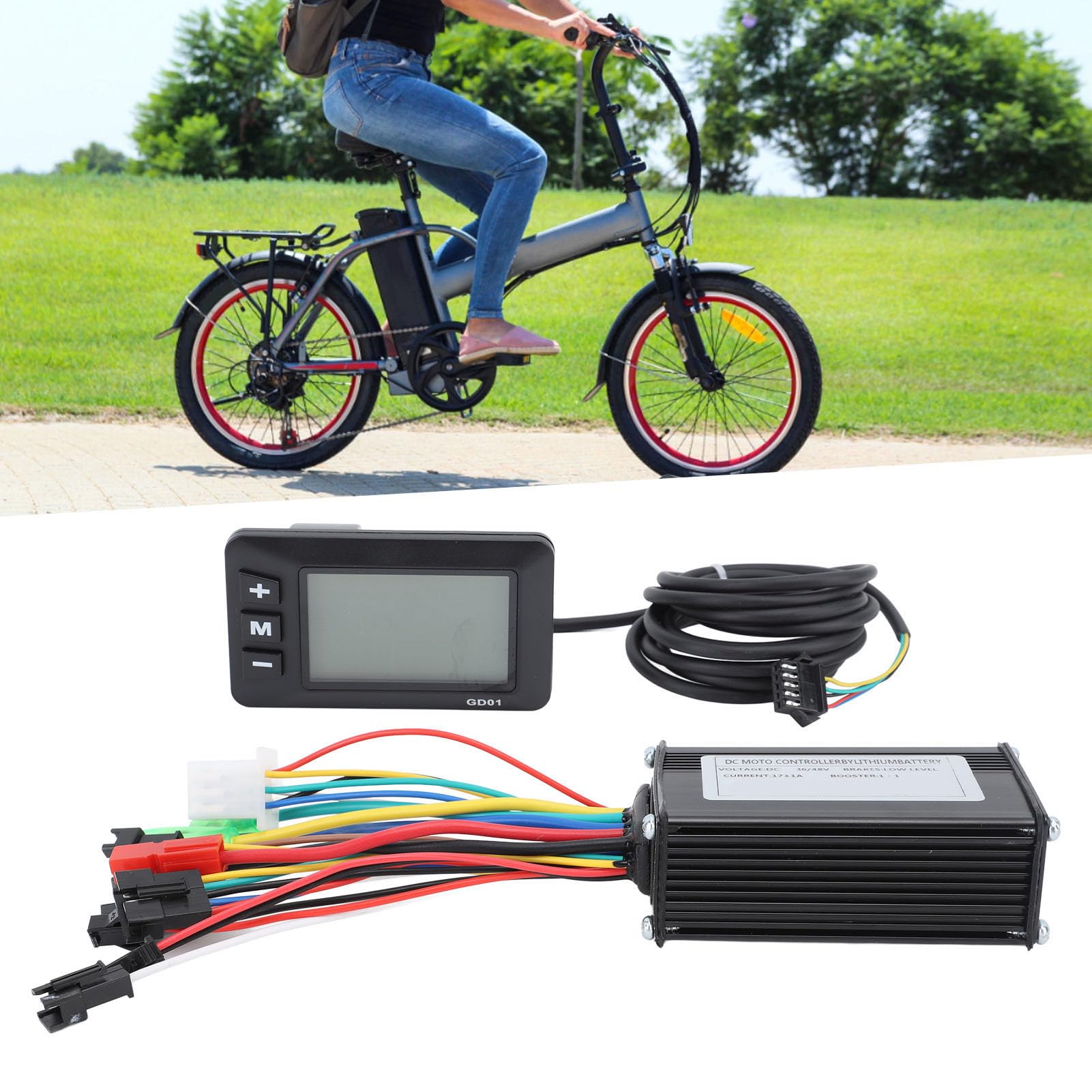 Kontroler roweru elektrycznego UMDHAIYI, do panelu wyświetlacza G01, zestaw sterownika silnika 250 W-350 W, do roweru elektrycznego, skutera, wyświetlacz cyfrowy, regulacja