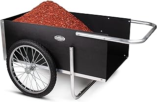 Smart Carts Ultimate Gardener Cart with 7 CF Capacity, Large 20-Inch Flat-Free Wheels for Effortless Maneuverability, and Aluminum Frame That is Strong, Lightweight, and Rustproof