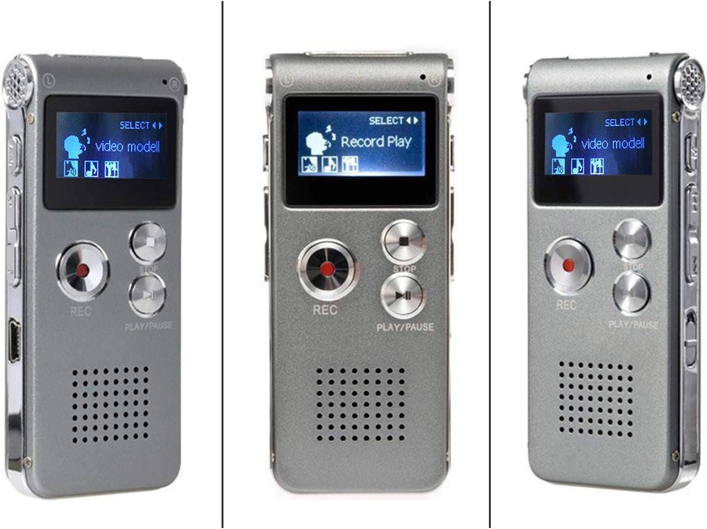 Voice Activated Mini Spy 8GB Digital Sound Audio Recorder Dictaphone MP3 Player