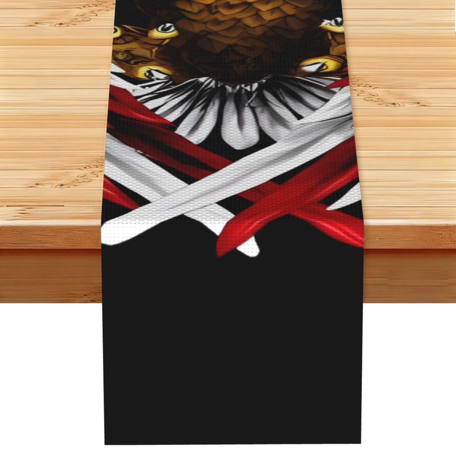 USA Flag Patriotic Eagle Print Table Runner World Cup-Themed Dining Table Decor for Coffee Dining Table and More