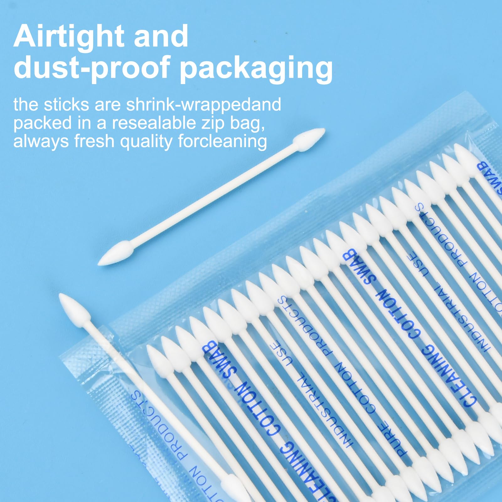 150 PCS Hisopos de Algodón de Limpieza, Palillos de Limpieza con Doble Punta, Bastoncillos de Limpieza de Algodón, Tipped Cleaning Cotton Swabs Cotton Sticks para Dispositivos Electrónicos/Cámaras (A)