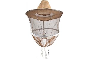 Beekeeping Veil Hat with Netting and Detachable Hood