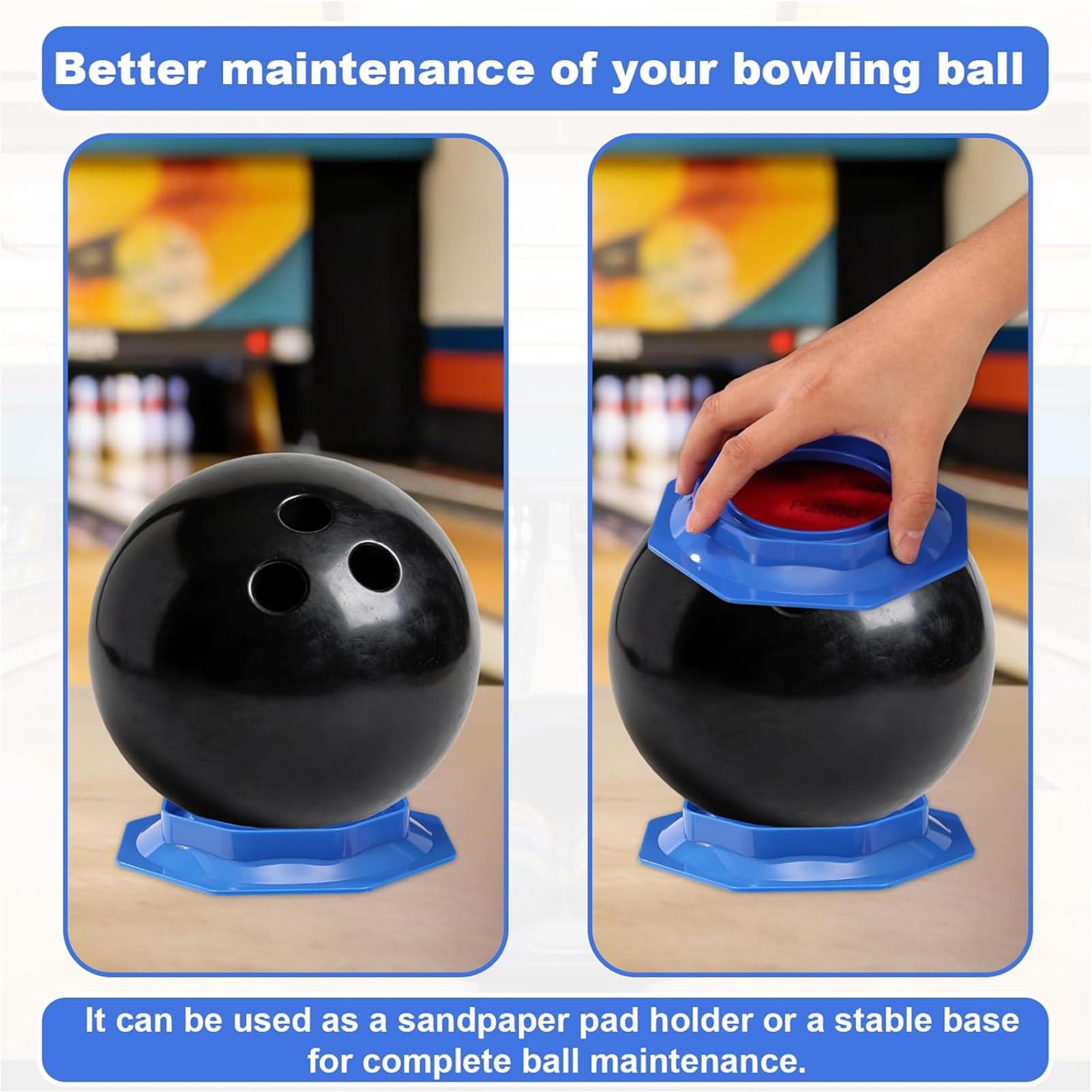 Générique Tampons De Polissage pour – Modern Boules Bowling, Polisseur, Universel Réutilisable Portable Kit, Nettoyant Boule avec Coupelle Compétitions | Multipurpose Outdoor Indoor Utility
