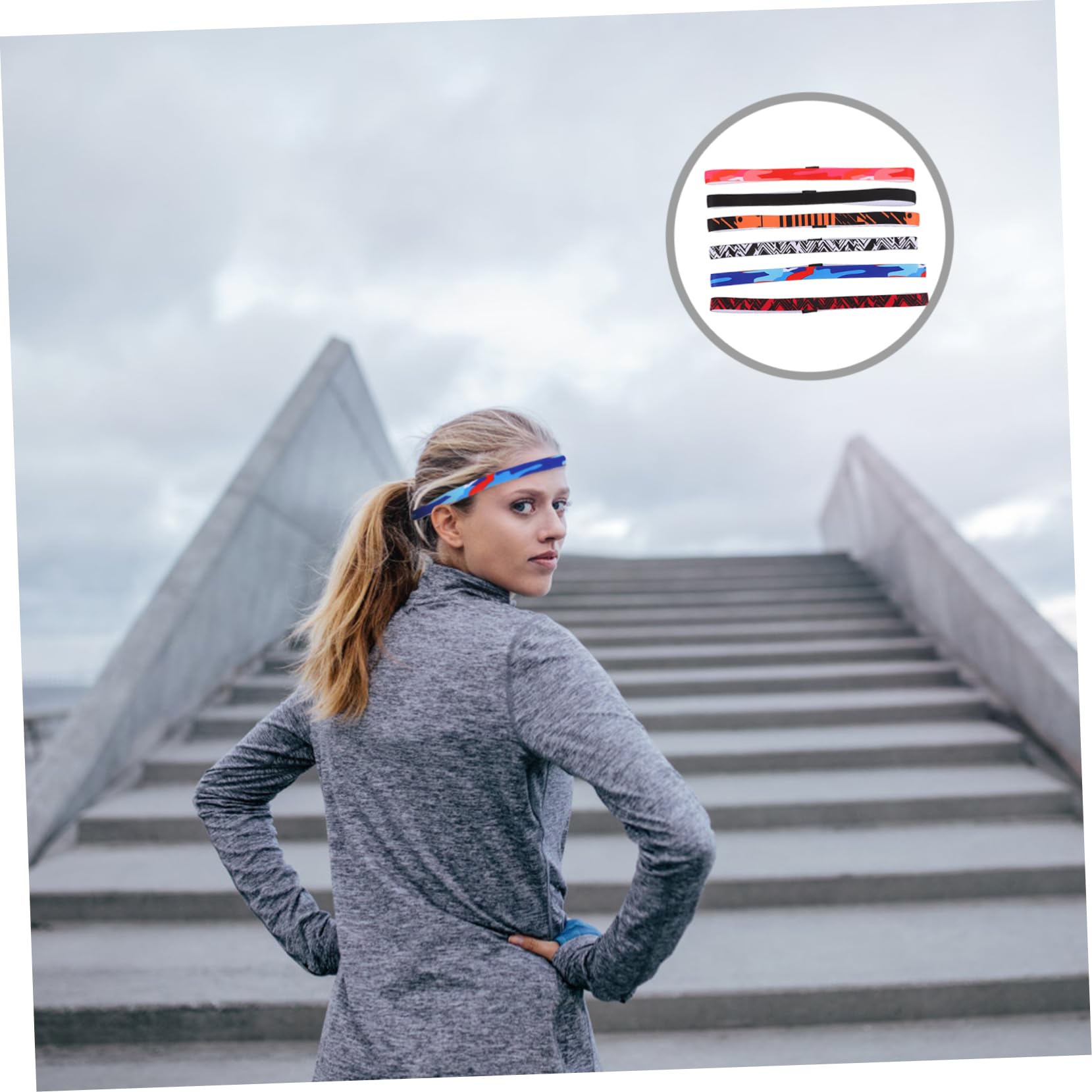BESPORTBLE Fascia Sportiva Fascia Da Calcio Fasce Atletiche Fascia Per Trucco Fascia Per Fitness Fascia Sottile Fasce Sportive Fasce Per Uomo Fibra Composita