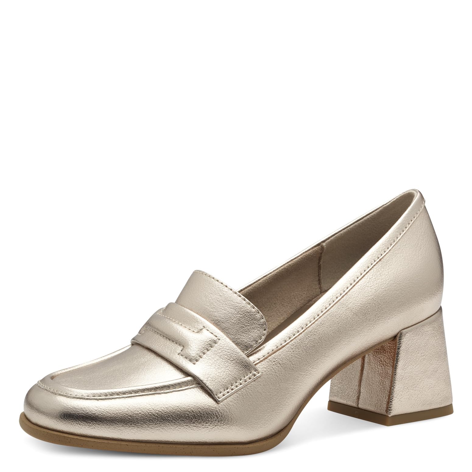 MARCO TOZZI Women's 2-24420-42 Loafers, Platinum, 7.5