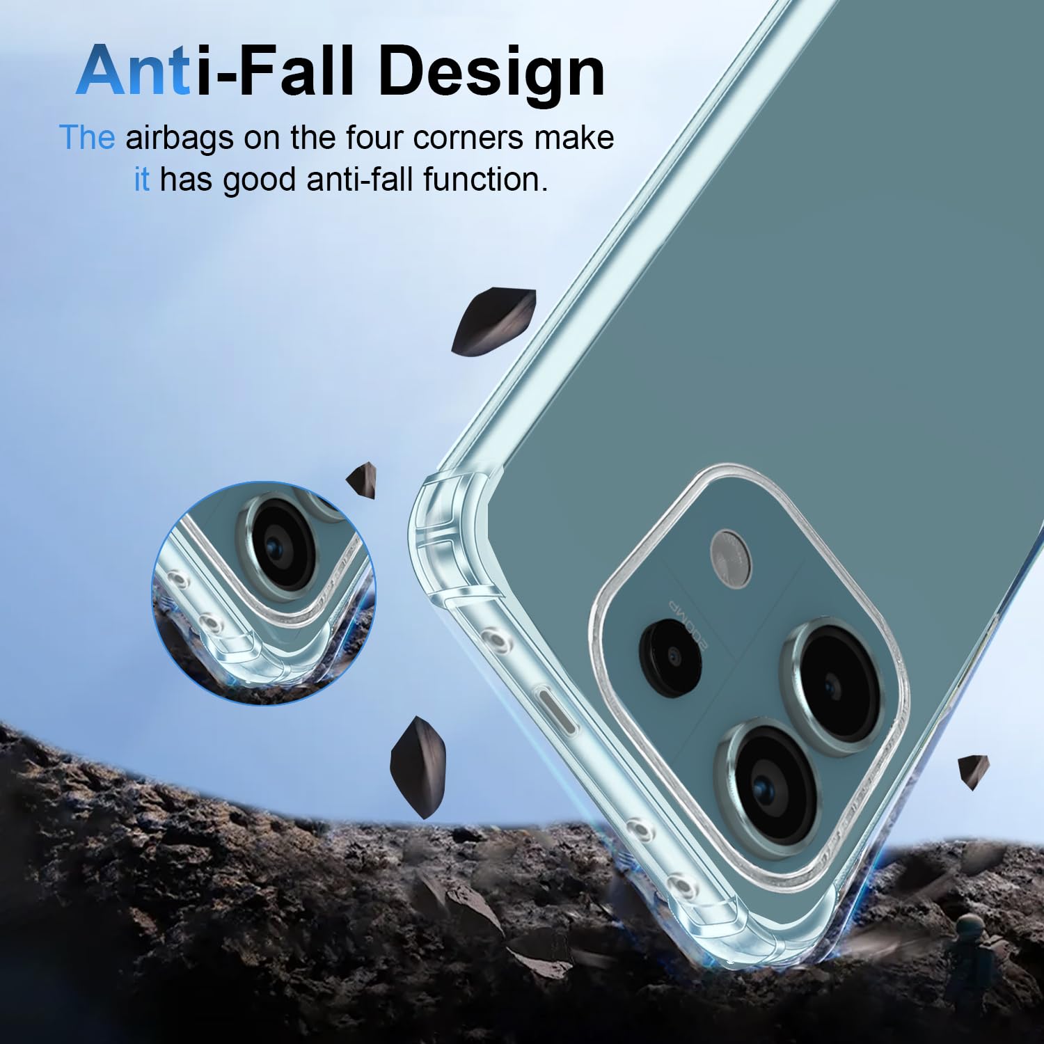 Cover Trasparente Morbida Per Xiaomi Redmi Note 13 Pro 5G (NON 4G) / Poco X6 5G + 2 Vetri Temperati E 2 Pellicole Fotocamera - Kit Protezione Completo - 3