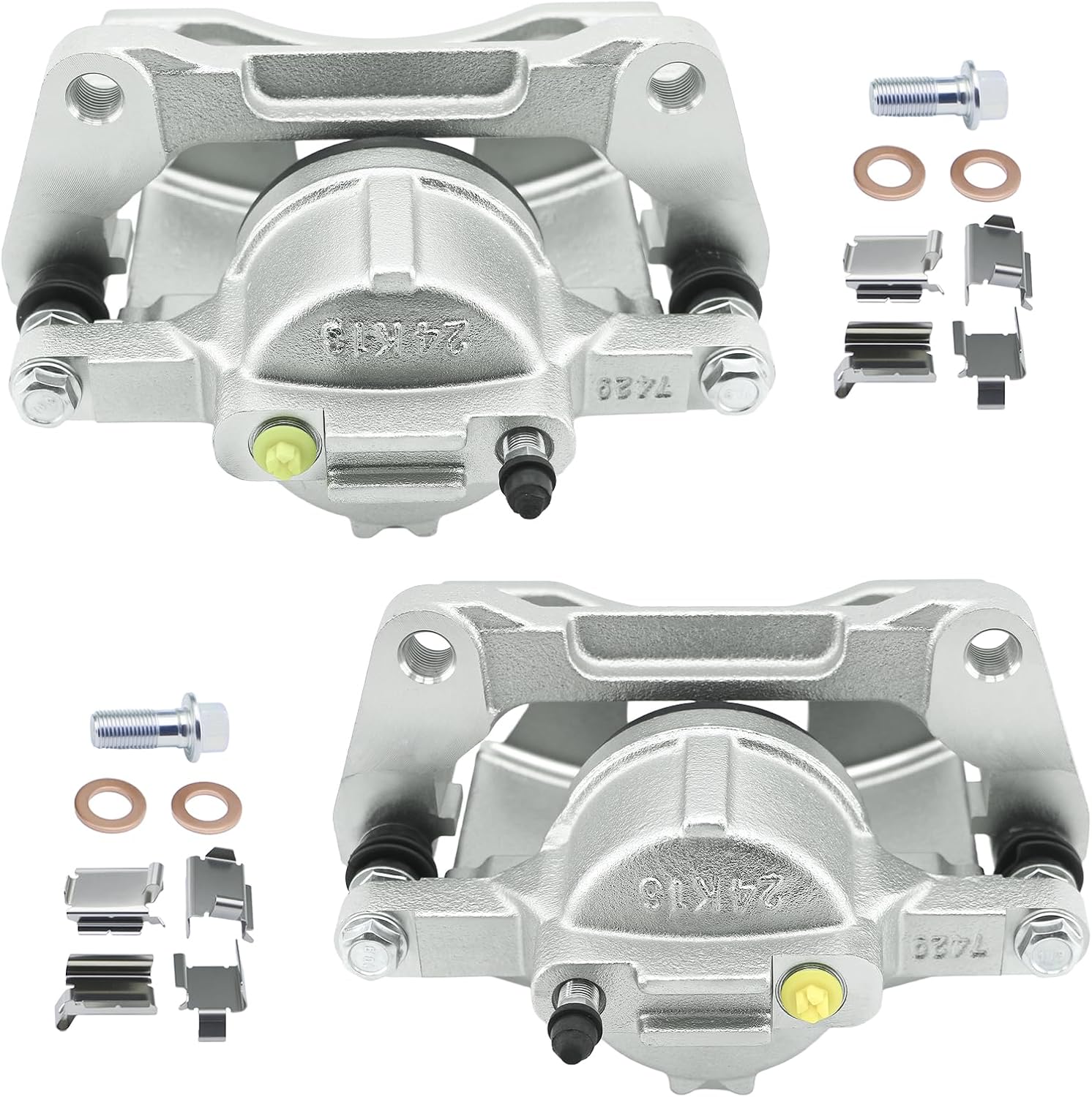 Betthand Front Brake Calipers 18B5044+18B5045 Replace for 07-17 Jeep Wrangler, 08-12 Liberty, 07-11 Nitro, 08-16 Dodge Grand Caravan, 08-16 Chrysler Town&Country, FRC11879+FRC11880, 3.3/3.6/3.7/3.8/4L