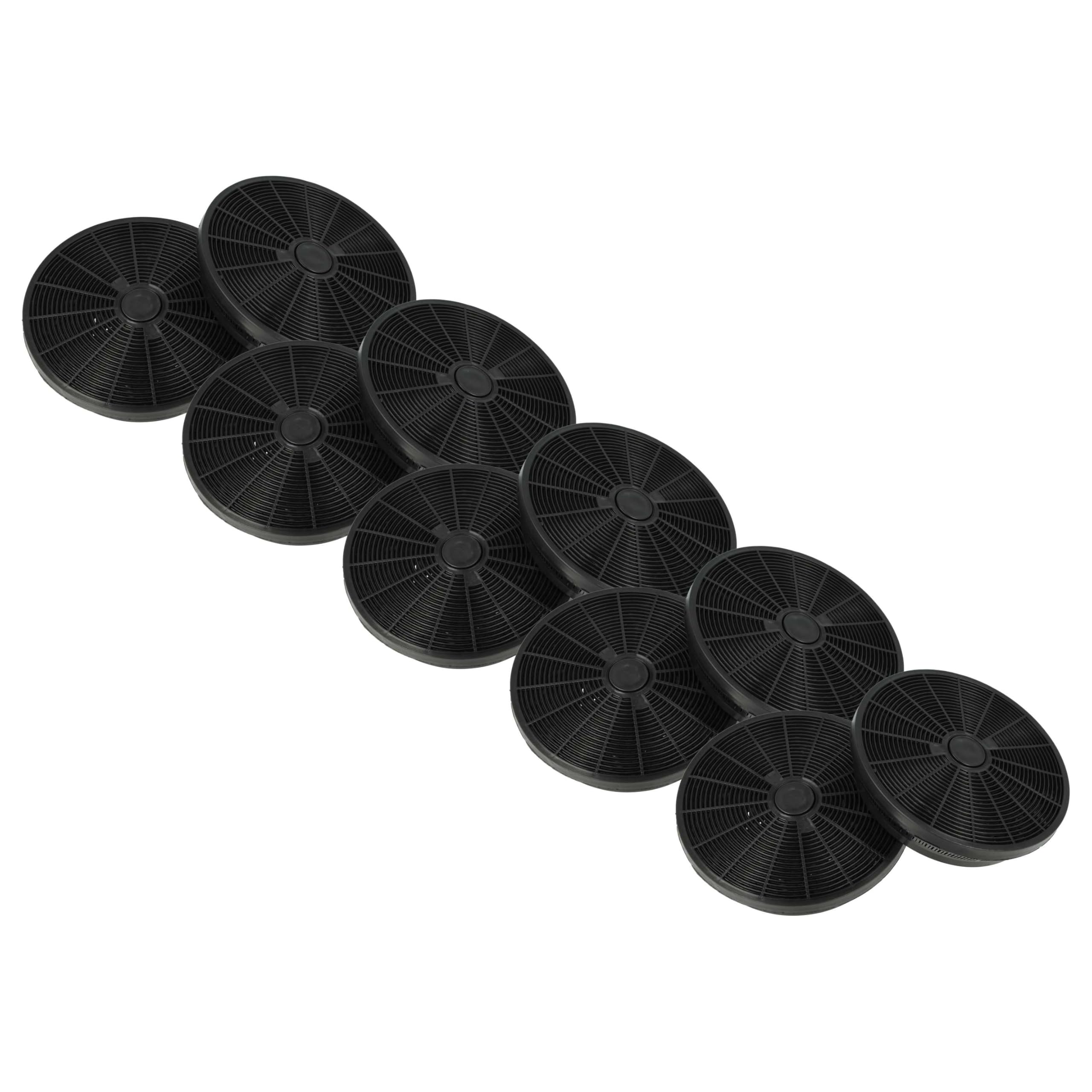 vhbw 10x Filtro a carboni attivi sostituisce Bauknecht 484000008780 per cappe aspiranti