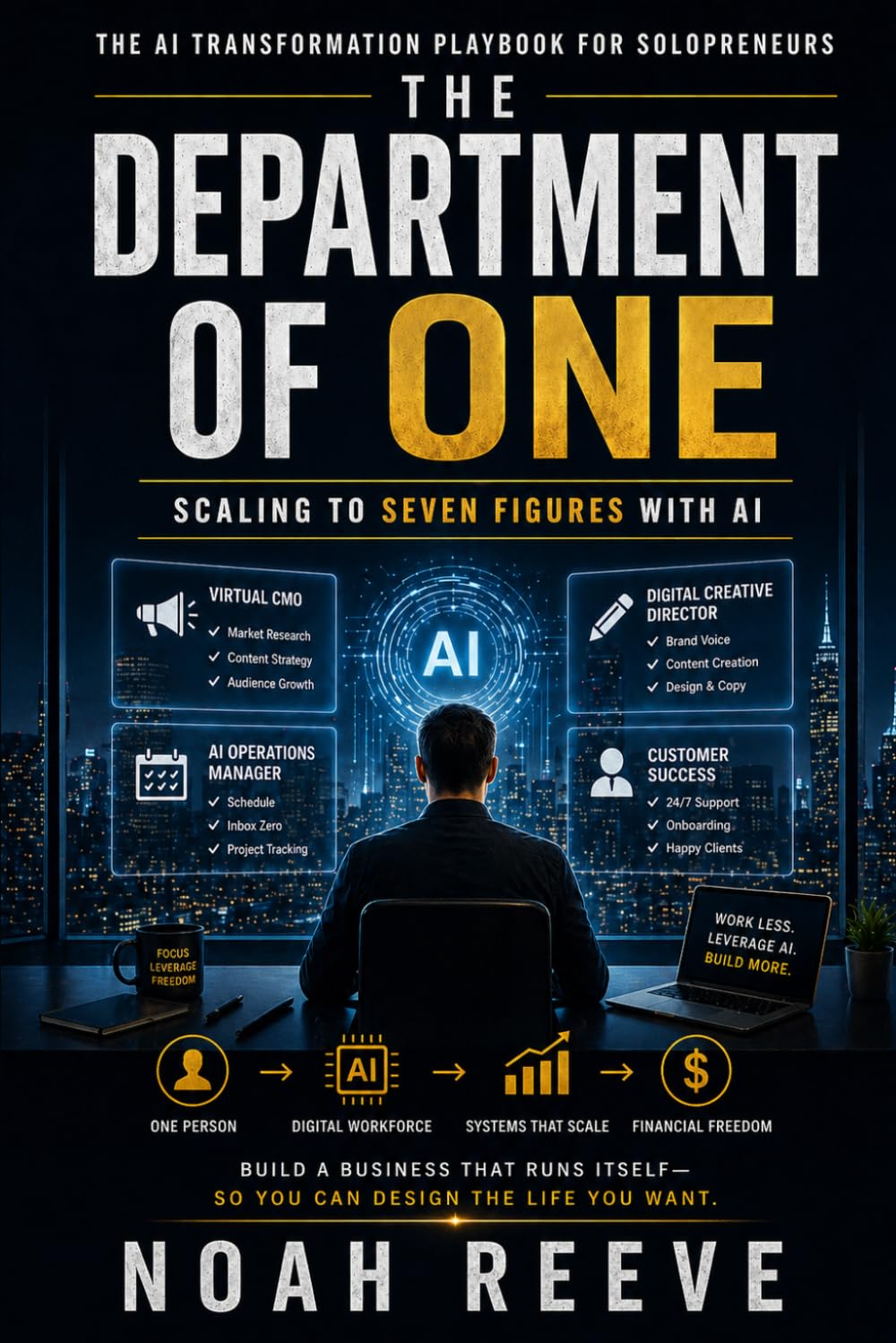 THE DEPARTMENT OF ONE : SCALING TO SEVEN FIGURES WITH AI: The AI Transformation Playbook for Solopreneurs