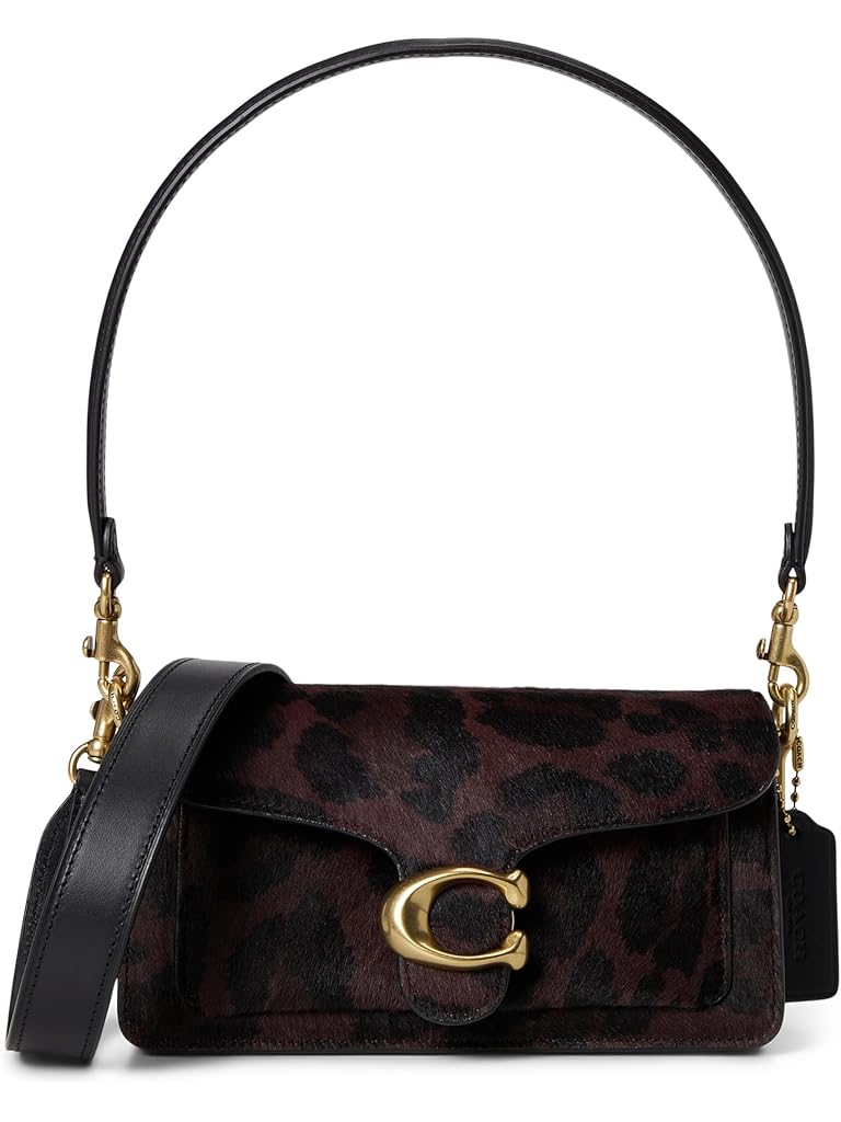 Tan COACH Tabby Shoulder Bag 20 In Haircalf With Leopard Print
