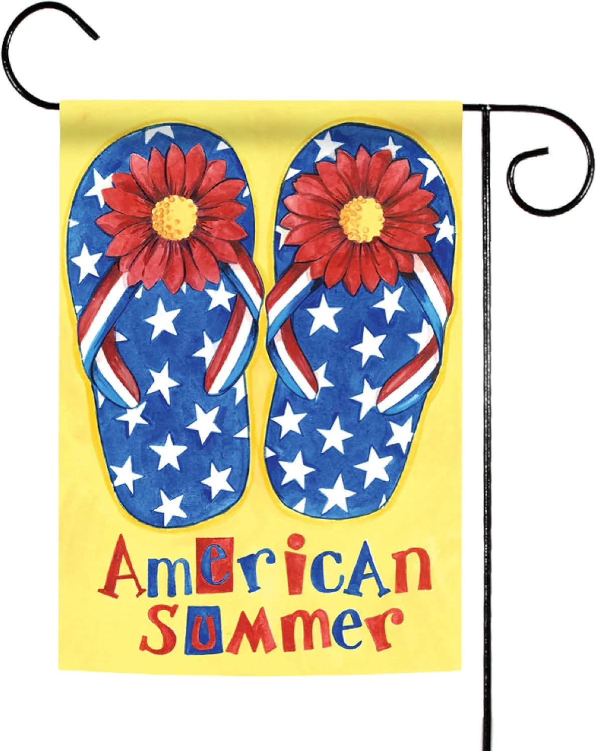 Toland Home Garden 100049 American Summer summer Flag 28x40 Inch Double Sided for Outdoor Patriotic House Yard Decoration