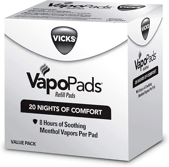 Vicks VapoPads, 20 Count Soothing Menthol Vapor Pads for Vicks Humidifiers