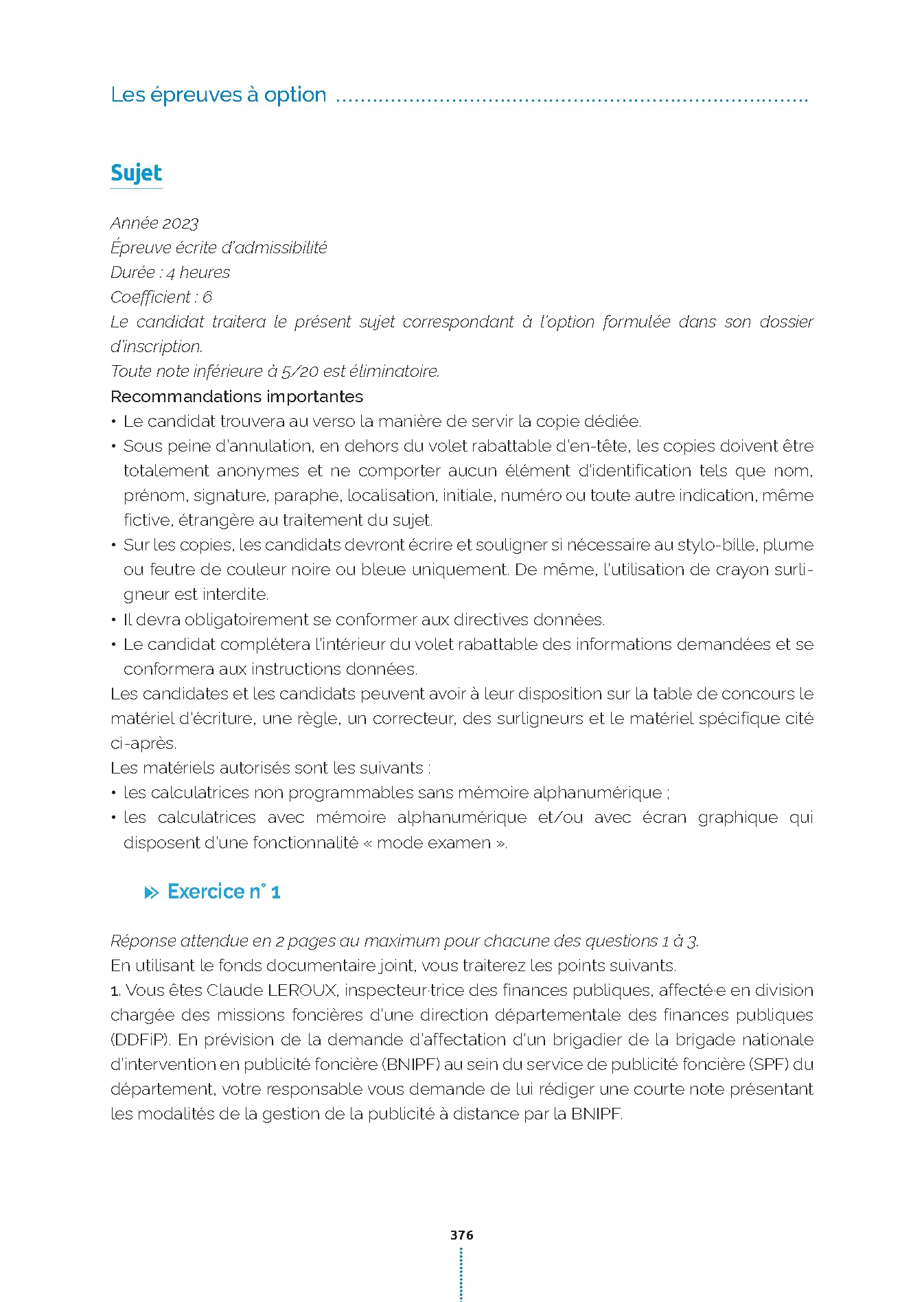 Inspecteur des finances publiques (DGFiP) – Tout-en-un (Catégorie A – Concours 2026-2027): Concours externe – Concours interne – Examen professionnel