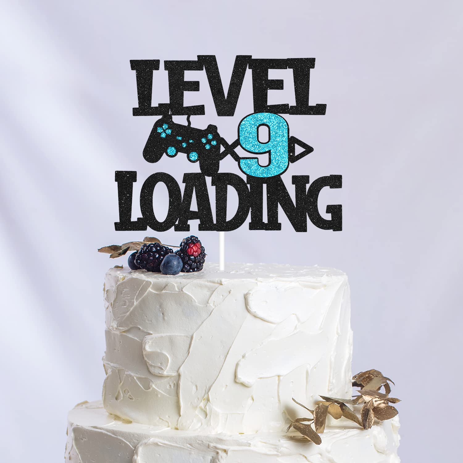 "Level 9" Birthday Cake Topper - Video Game Themed Decor For Boy's 9th Birthday Party - View #13