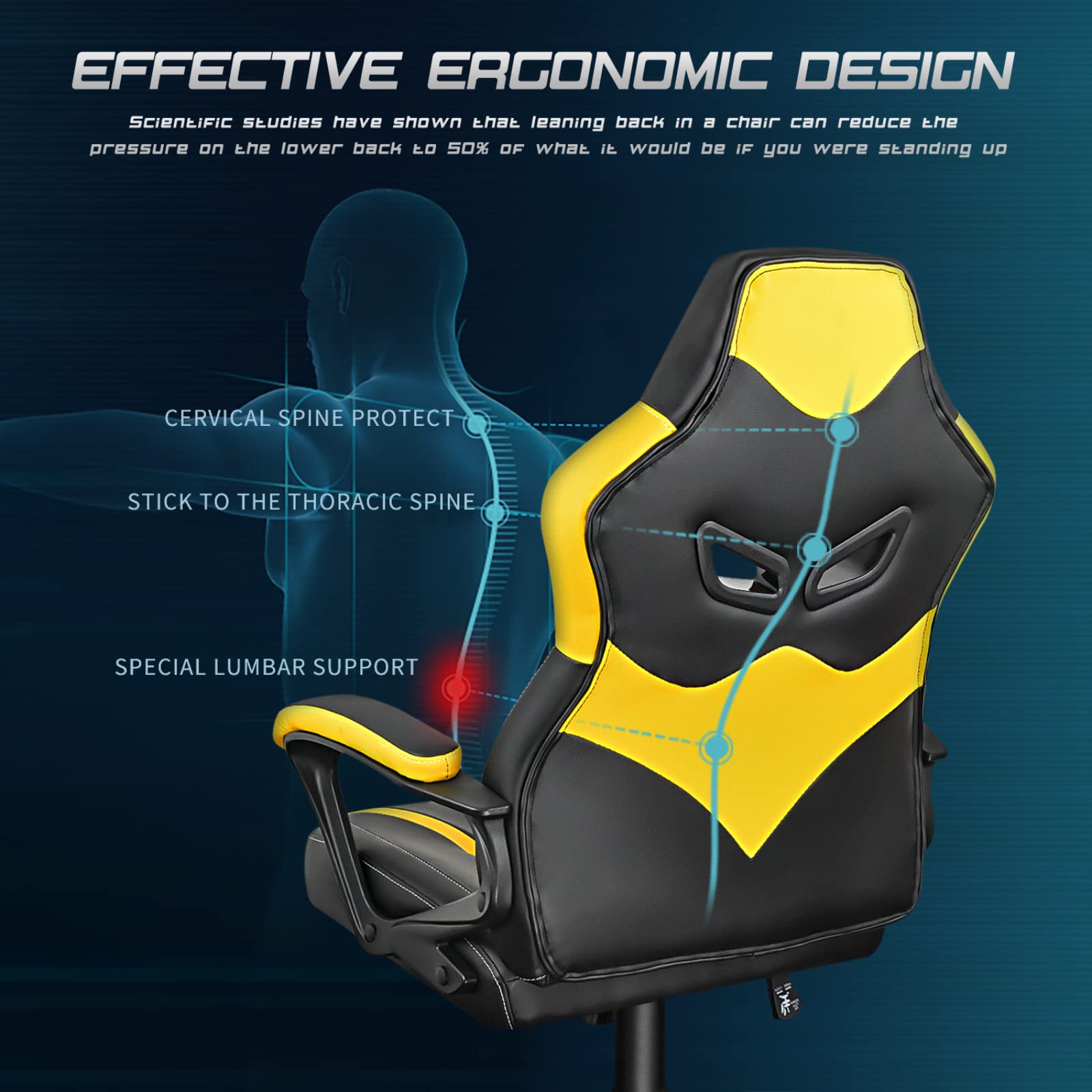 Gaming Chair, Computer Gaming Chair Gamer Chair for Teens Adults
