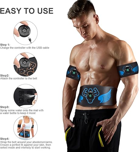 Miniatura 4 de LOVEKA Equipo de entrenamiento de máquina muscular, cinturón de tonificación abdominal para entrenamiento de fitness para abdomenbrazopierna