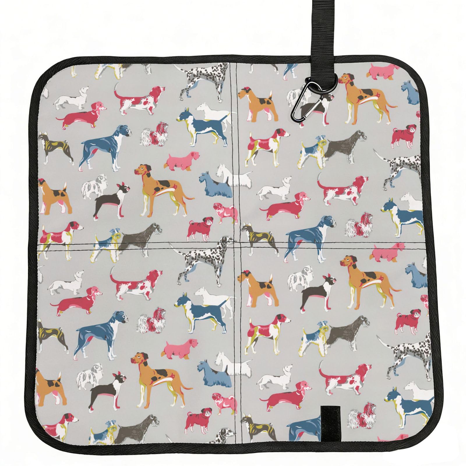 AYYQWE Hound Dog. Print Foldable Seat Cushion Portable Chair Pad Office Commuting Picnic Camping Outdoor