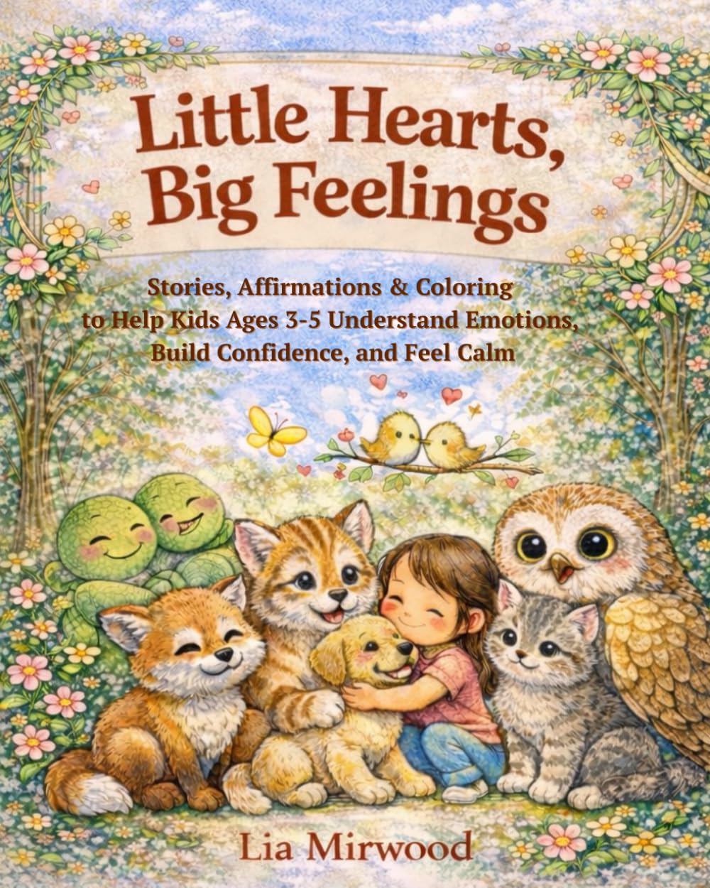 Little Hearts, Big Feelings: Stories, Affirmations & Coloring to Help Kids Ages 3–5 Understand Emotions, Build Confidence, and Feel Calm