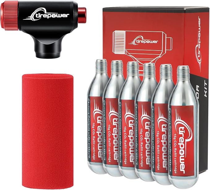 CO2 Bike Tire Inflator Kit – CNC Aluminum Alloy Pump