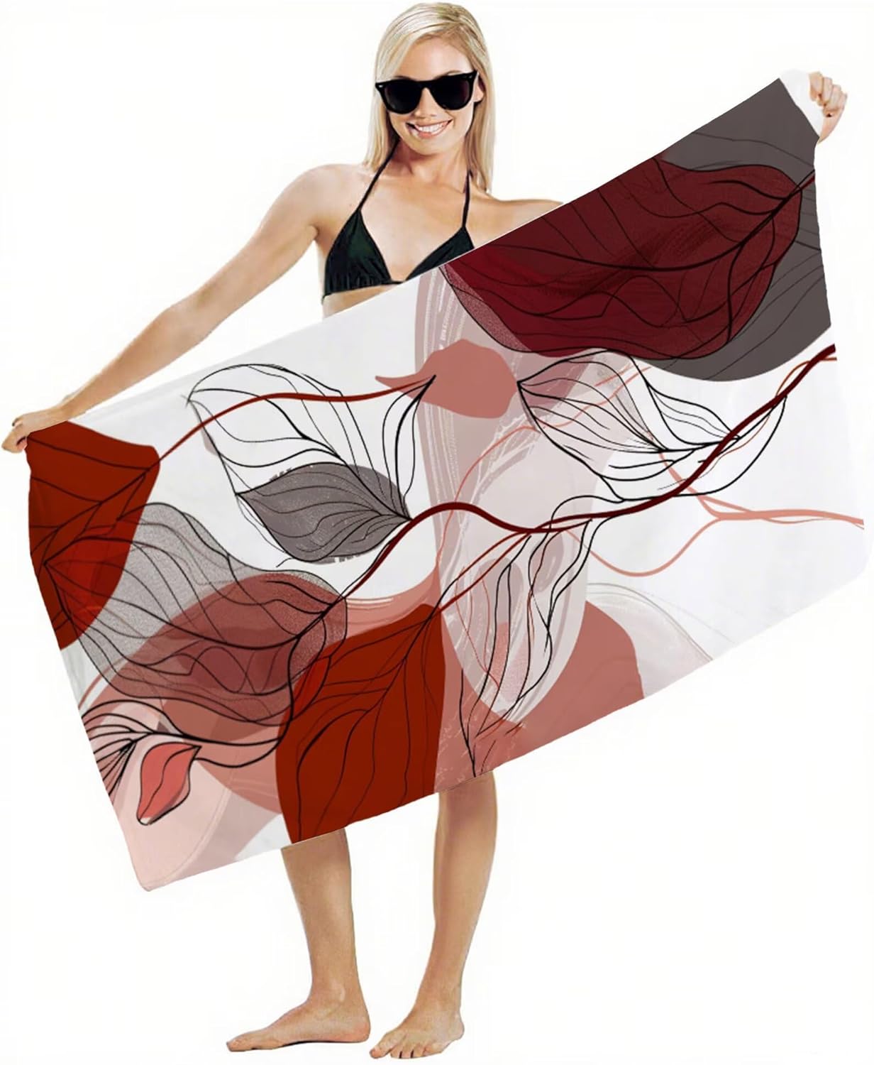Beach Towel 90x180cm Bath Towels, Quick Dry Microfiber Towel, Sand Free, Super Absorbent, Lightweight, Compact Design, Towels for Bathroom Travel, Pool, Gym, Camping, Beach Vacation Essentials A2-585