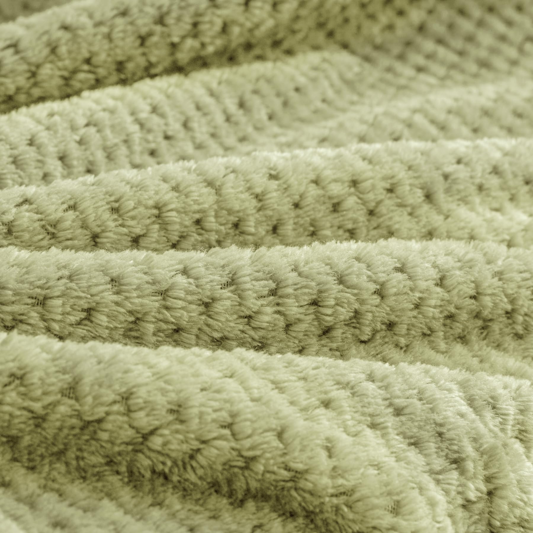 BEDELITE Travel Blanket with Bag, Jacquard Fleece Blanket 65"x40", Sage view 6