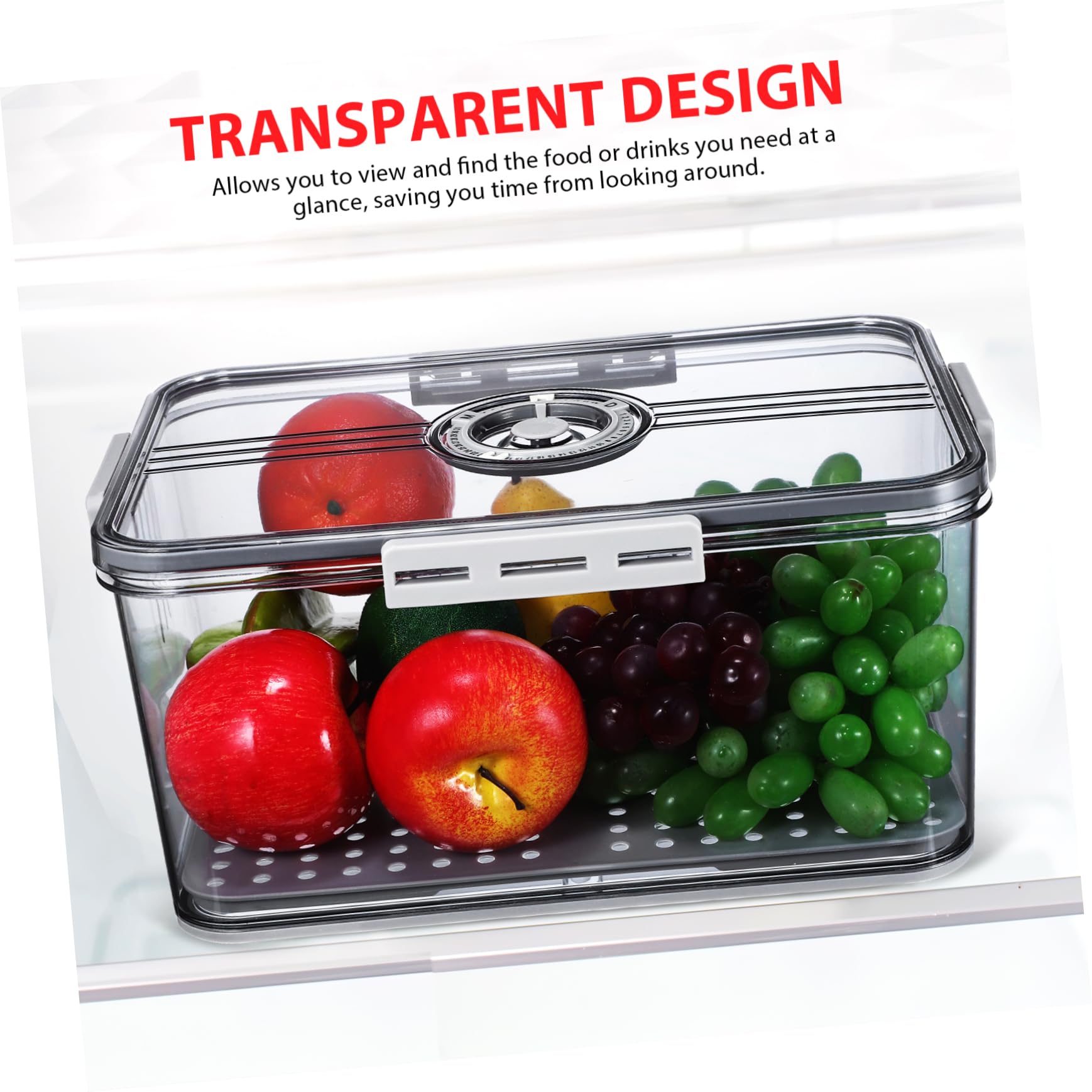 Mikinona Caja De Almacenamiento Organizador De Refrigerador Sellado Hermético Contenedores De Cocina Material Pet