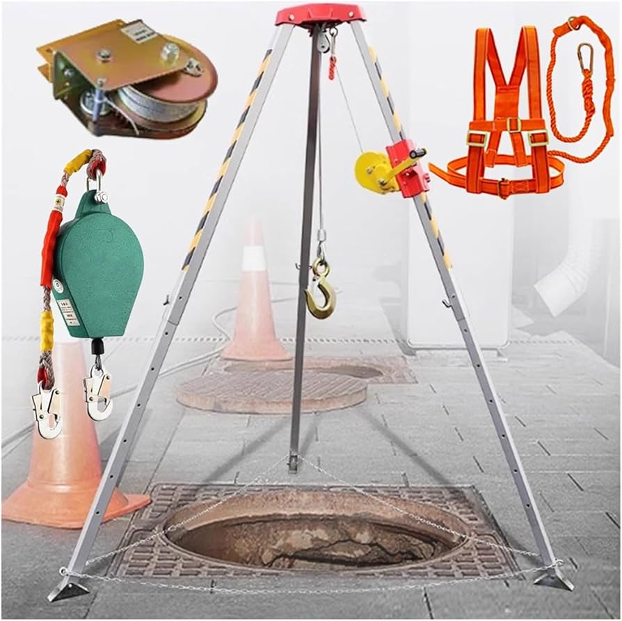 Amazon.com: Rescue Equipment Tripod Kit Manhole Rescue Tripod