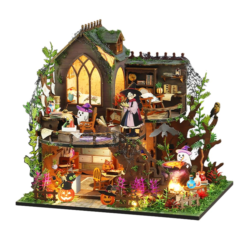 2/Set 1:12 Escala Casa De Muñecas Perfke Escoba En Miniatura Decoración
