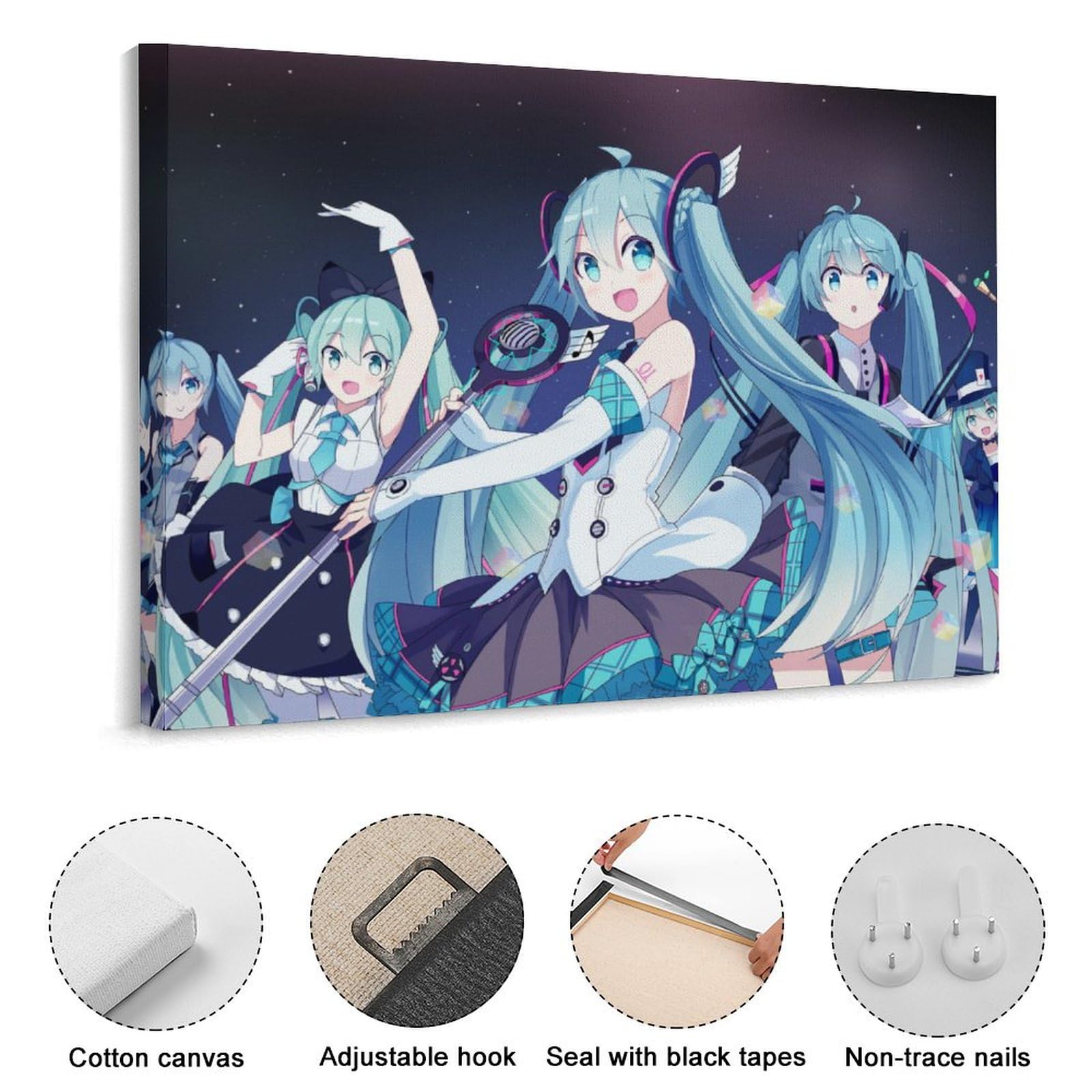 Amazon.co.jp: アートパネル 初音ミク 装飾画 30x40cm モダン ポスター