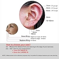 Vista 6 de 14k Rose Gold Filled Mini Huggie Hoop Earrings for Women Girls