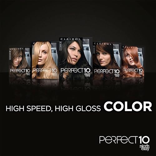 Miniatura 8 de Clairol Nice'n Easy Perfect 10 - Tinte permanente para el cabello, 4 colores de cabello castaño oscuro, paquete de 2