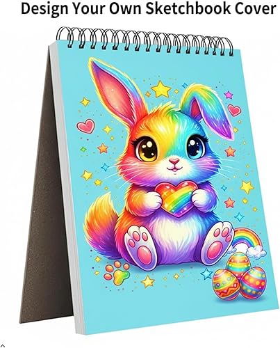 Miniatura 2 de Soucolor - Cuaderno de bocetos de 9 x 12 pulgadas, paquete de 1 de 100 hojas, encuadernado en espiral, libre de ácido (68 libras/100 g/m²), bloc