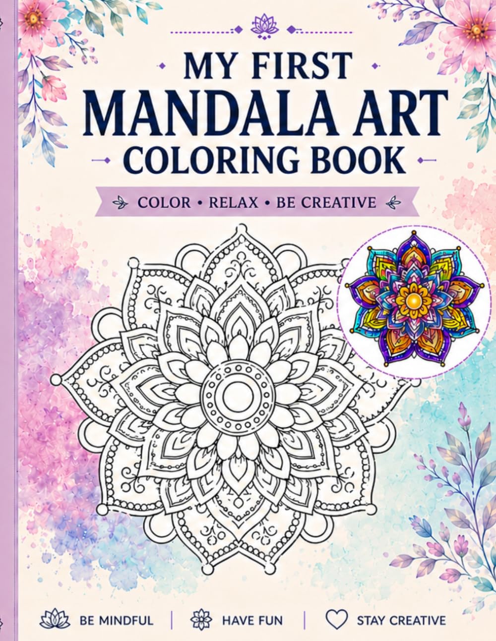 My First Mandala Art Coloring Book