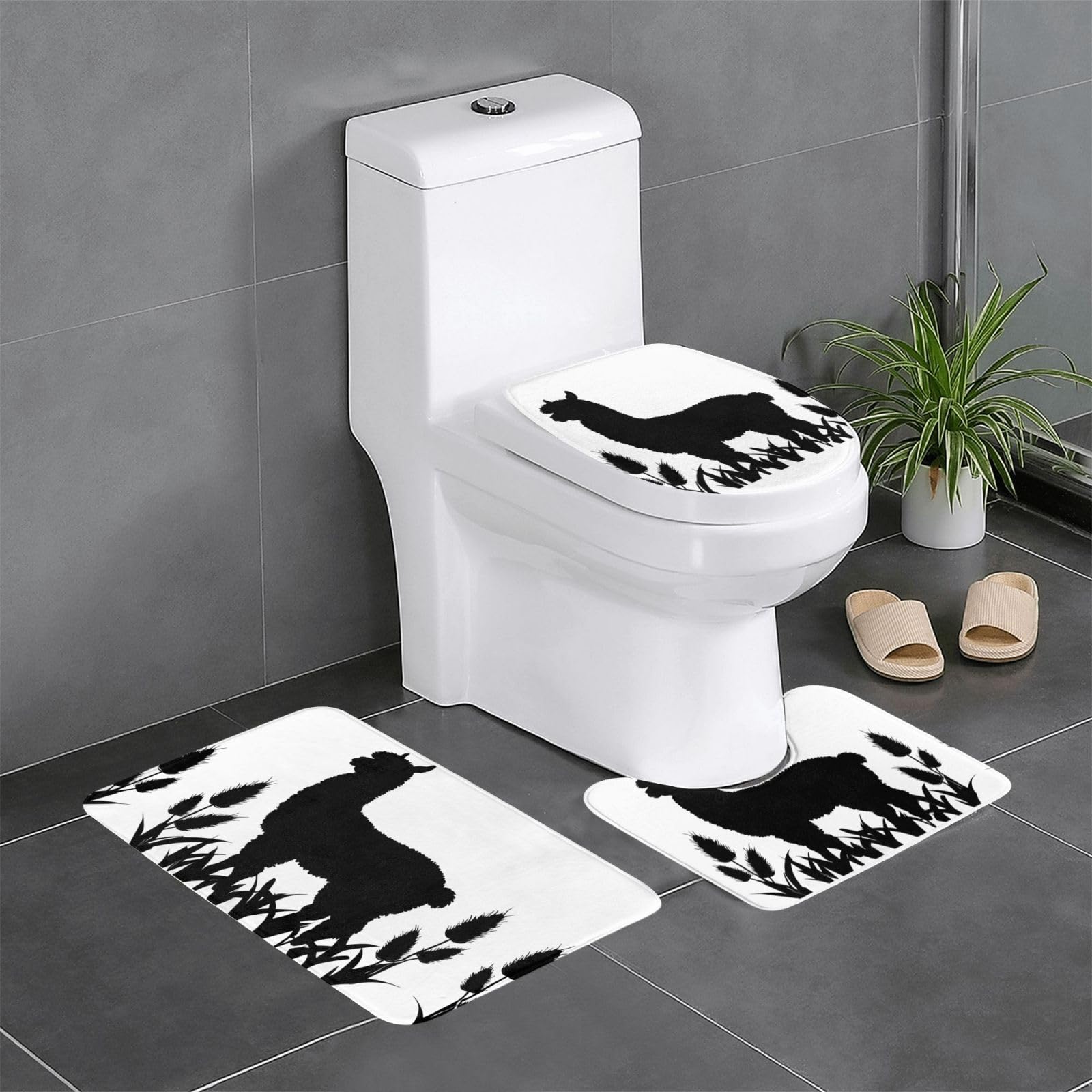 Tapis de salle de bain alpaga pour créer une ambiance naturelle
