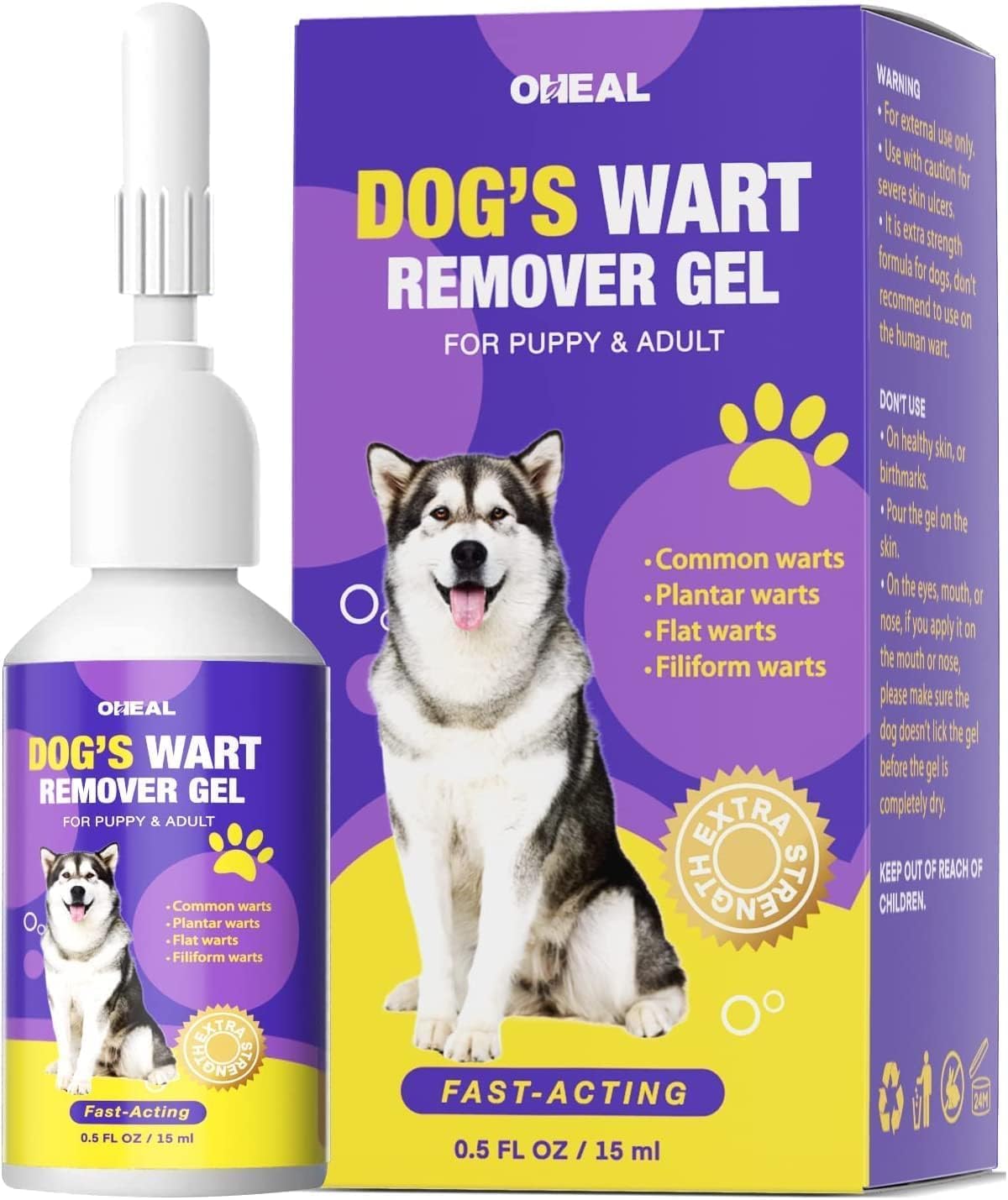 OHEAL Advanced Dog Wart Remover, Effective Treatment for