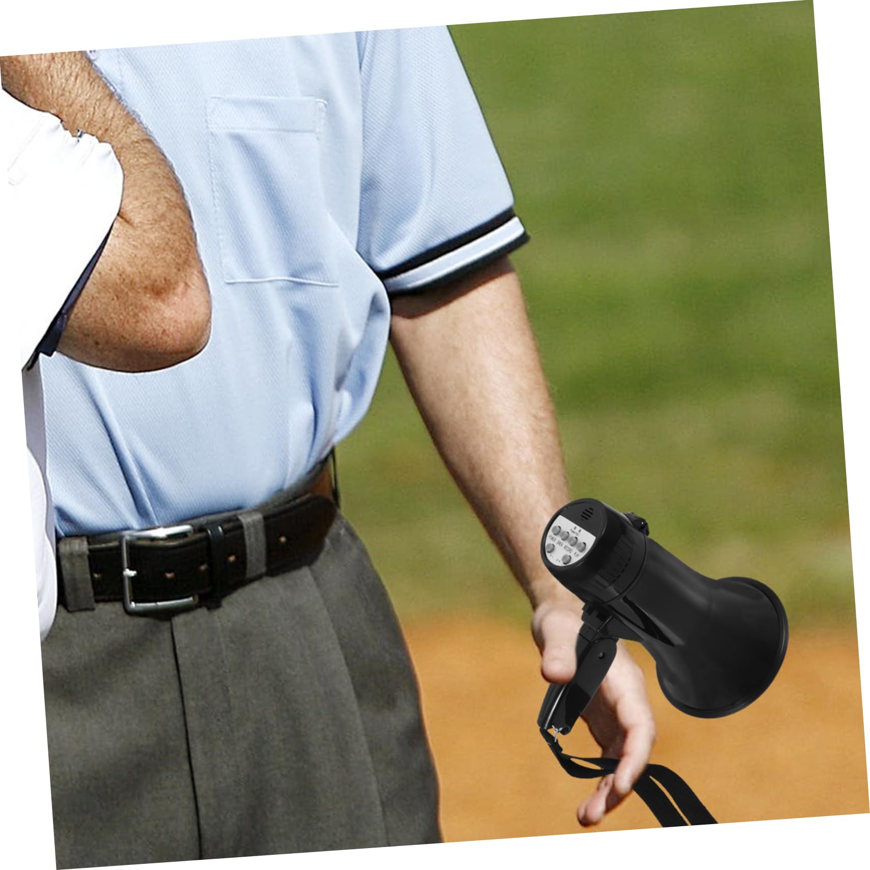 KOMBIUDA Megáfono Portátil con Función De Grabación Altavoz Manual para Animación Deportiva y Seguridad Ahorro Energético Color Negro Requiere Pilas