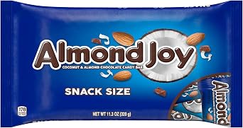 Almond Joy Candy Bars| Snack Size| 11.3 oz