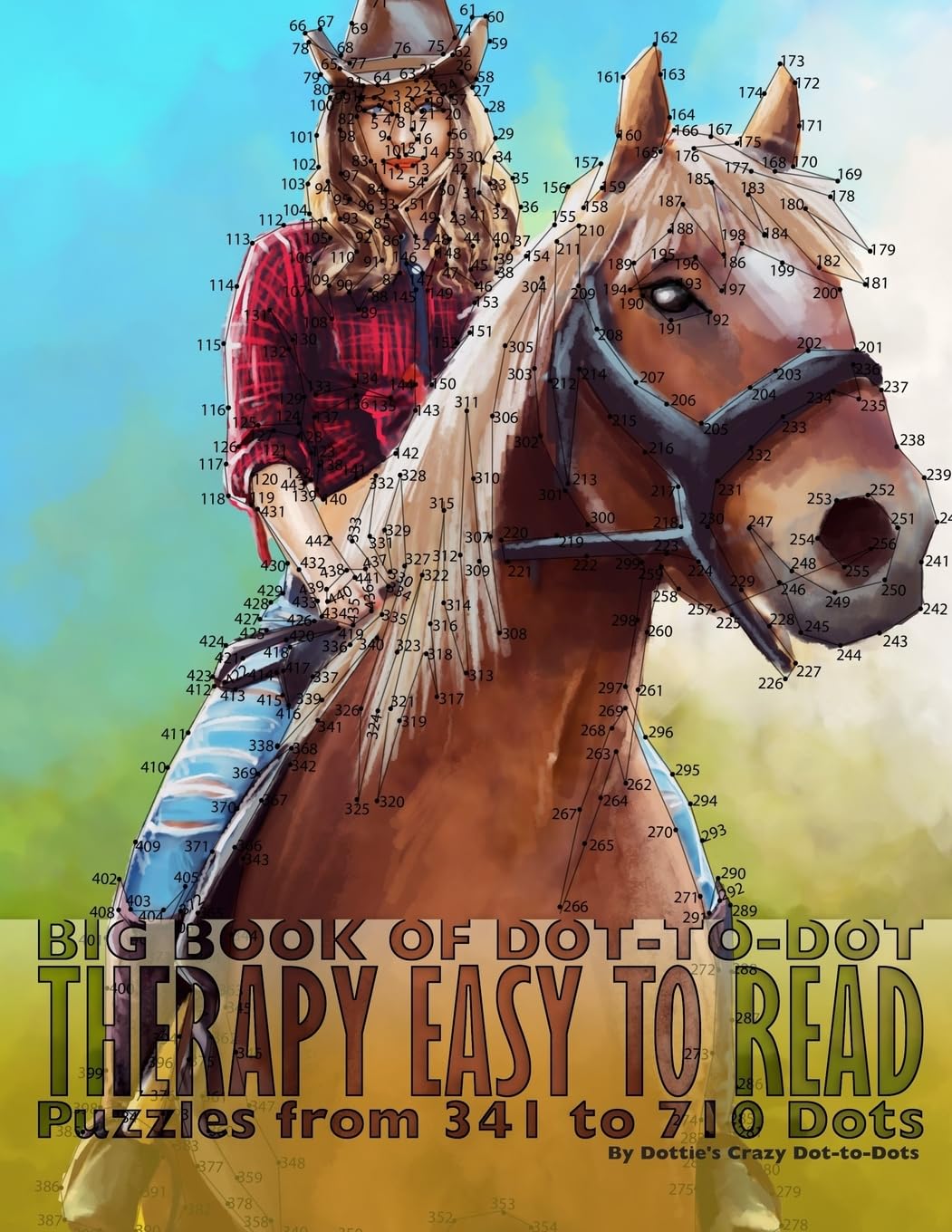 Big Book of Dot-to-Dot Therapy: Easy to Read Puzzles from 341 to 710 Dots: Volume 20 (Dot to Dot Books For Adults)